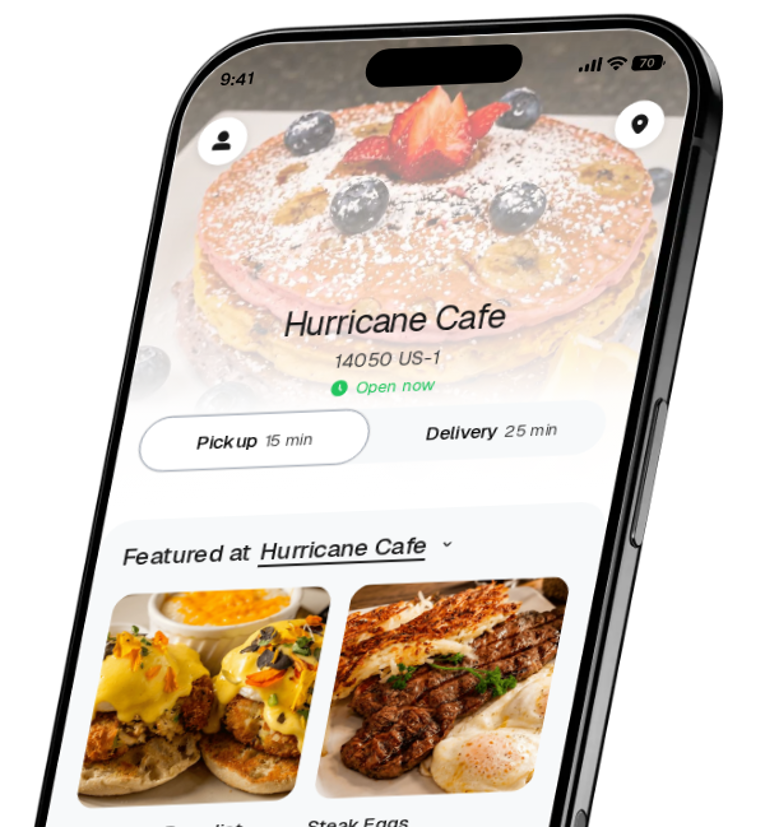 Hurricane Cafe app preview
