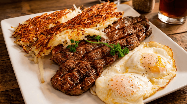 Steak & Eggs.
