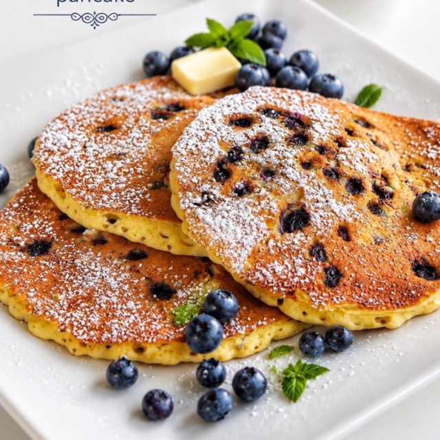 Wild Blueberry Pancakes.